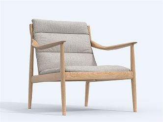 New Chinese Style Single Chair Simple Single Chair 3d model