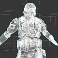 Tactical Military Weapon Equipment With Camouflage Armor Helmet And Full Body Gear
