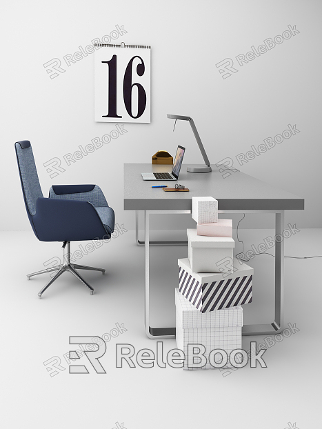 Modern office desk and chair German desk and chair combination model