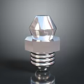 High Precision Silver Metal Threaded Bolt Component for Durable Computer Hardware Assembly