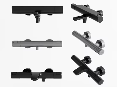 Industrial Equipment Mechanical Parts Featuring Various Black Gray Designs And Durable Build 3d model