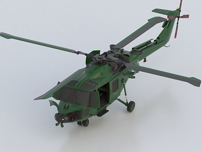 Helicopter Gunship Rescue Helicopter Drone Transport Helicopter 3d model