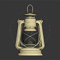 Vintage Lantern Furniture Featuring Metal Frame Glass Shade Sturdy Base And Wooden Handle