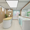 Baby Care Specialty Store With Panda Decor Pink Walls And Cozy Washbasin Design
