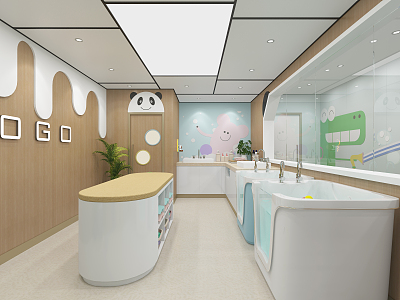 Modern Mother and Baby Store Mother and Baby Bath Store 3d model