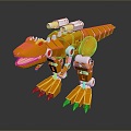 Machine Dinosaur Machine Dinosaur Machine Monster Machine Monster Cartoon Monster Machine Dinosaur Monster 3d model