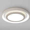 Modern Ceiling Lights With Rectangular Circular And Square Shapes White Frame Illuminated Sleek Design 3d model