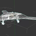 Modern Stealth Fighter Jet with Aerodynamic Design and 3D Rendering Details