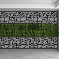 Modern background wall 3d model