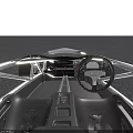Sleek Sports Race Car With Streamlined Body Rear Wing And Open Cockpit