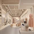 Modern Clothing Store 3d model