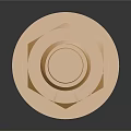 Golden Hexagonal Head Bolt With Threaded Shaft As Industrial Mechanical Equipment Part