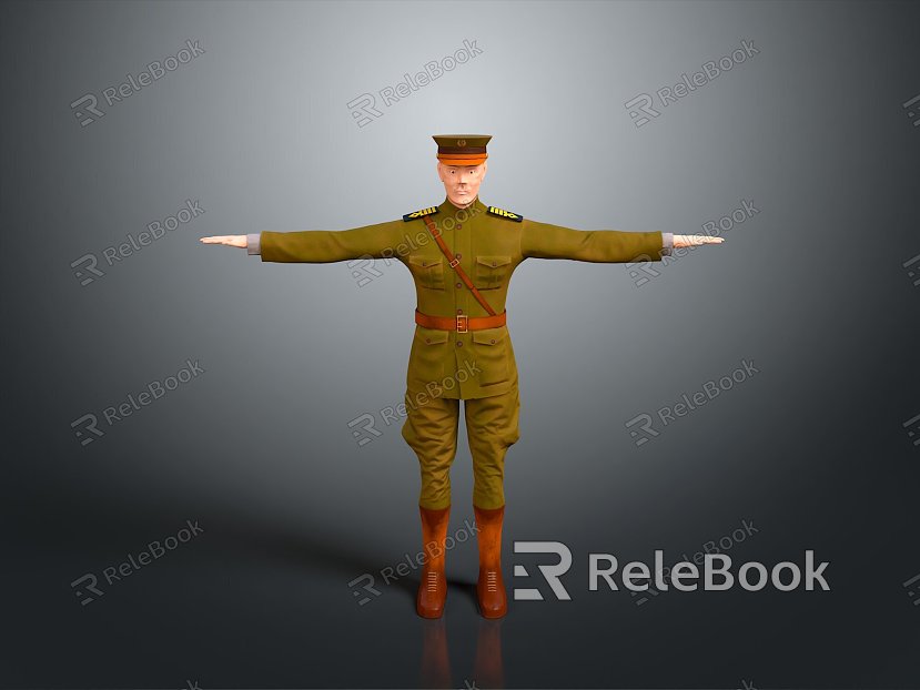 Officer General General General General General General General Military Soldier Warrior Figure Game Figure model