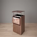 Public Facilities Modern Trash Bins With Various Design Styles And Materials 3d model