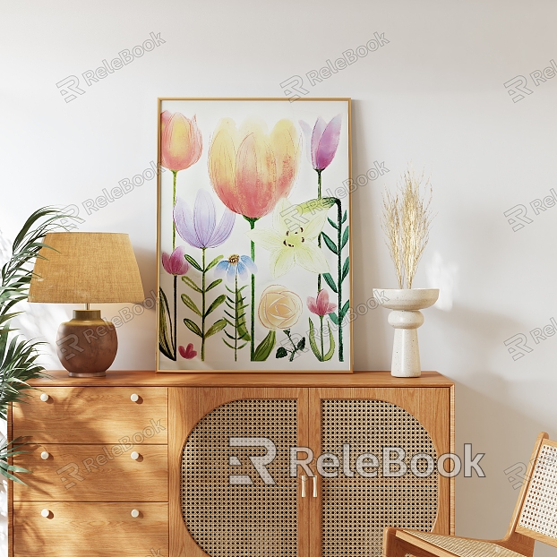 Modern Plant Painting Van Gogh Decorative Painting model