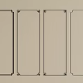Line Border Designs With Decorative Corner Details And Simple Rounded Rectangle