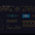 Traditional Chinese Carved Decorative Patterns With Floral Geometric And Ornamental Designs