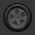 High Quality Automotive Tire With Stylish Wheel Rim And Durable Tread Design