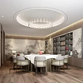 New Chinese-style private room Reception private room 3d model