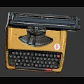 modern typewriter old typewriter antique typewriter classical typewriter 3d model