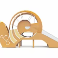 Snail Shaped Playground Equipment With Slide For Children's Outdoor Play