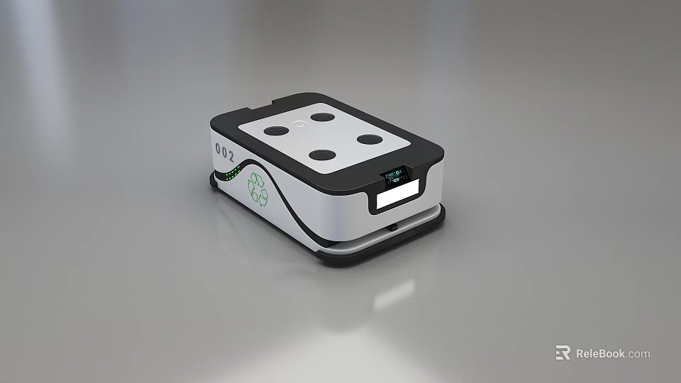 Smart Machine Featuring Compact Design Black And White Exterior Digital Display And Navigation Wheels 3d model