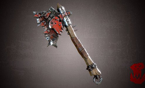 Weapon Orc Chopping Axe 3d model