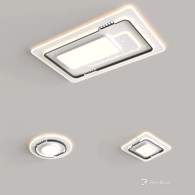 Modern Ceiling Lights With Different Styles And Designs 3d model