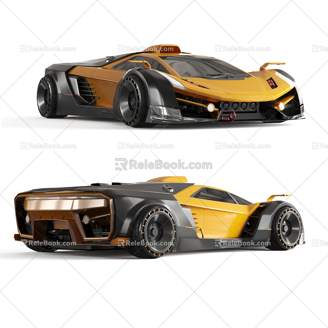 Conceptual sports car of Modern sports car 3d model