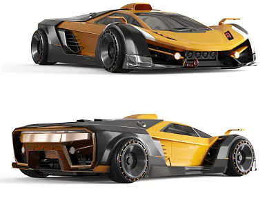 Conceptual sports car of Modern sports car 3d model