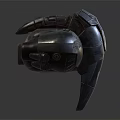 Futuristic Metallic Mechanical Part 3D Model Featuring Industrial Design Metal Texture Pipes And Bolts
