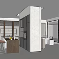 Modern Boutique Store Exterior Featuring Glass Facade Marble Walls And Display Windows