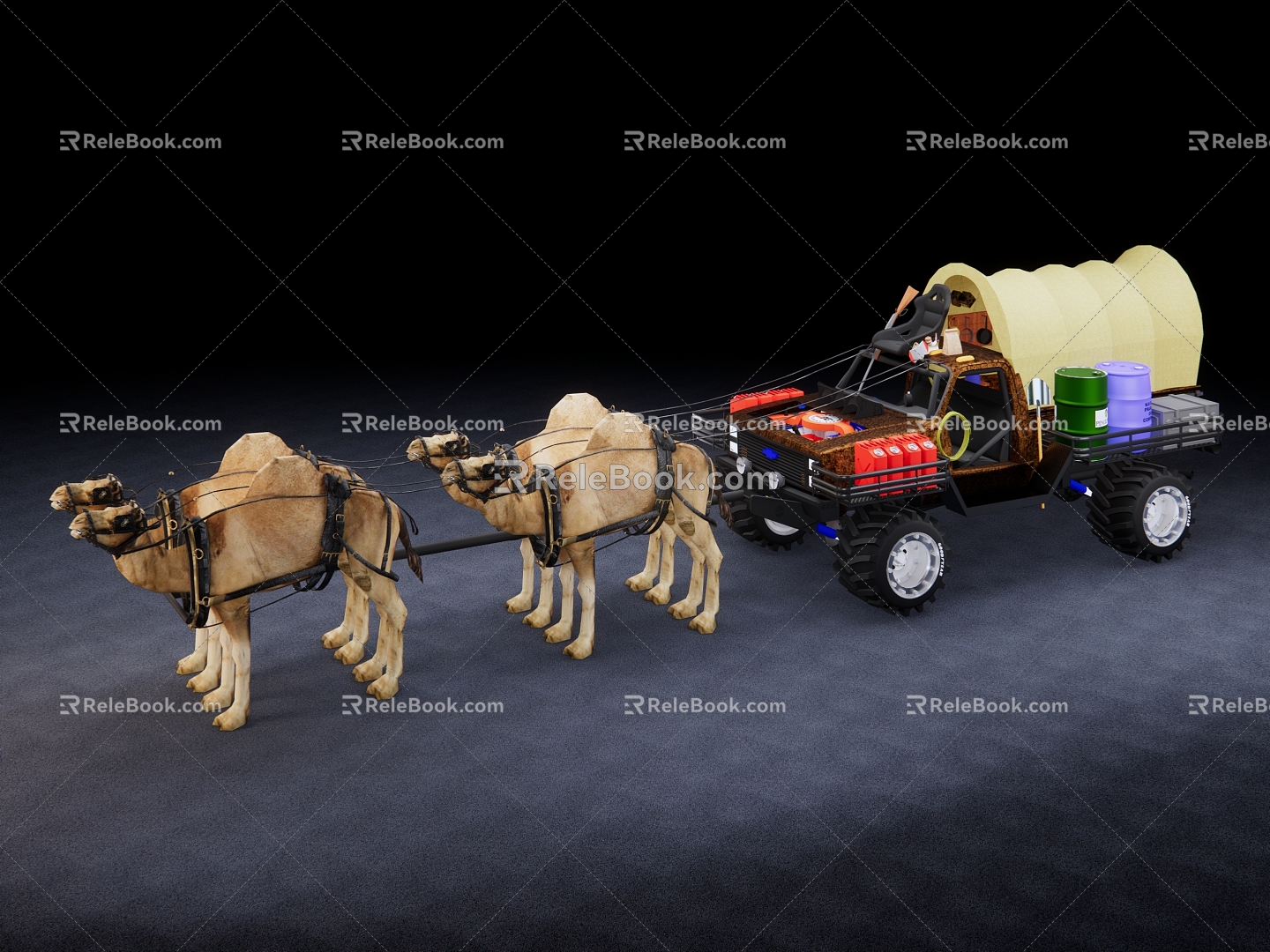 Modern Carriage Camel Carriage 3d model