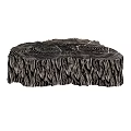 Rustic Tree Stump Shaped Wooden Coffee Table With Natural Growth Ring Texture 3d model