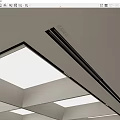 Sleek Modern Ceiling Air Conditioner Vent Design With Recessed LED Lights