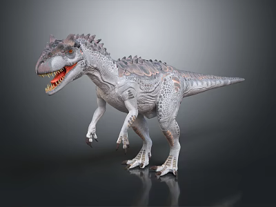 Detailed Dinosaur Model Featuring Sharp Teeth Scaly Skin And Standing Pose 3d model