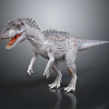 Detailed Dinosaur Model Featuring Sharp Teeth Scaly Skin And Standing Pose