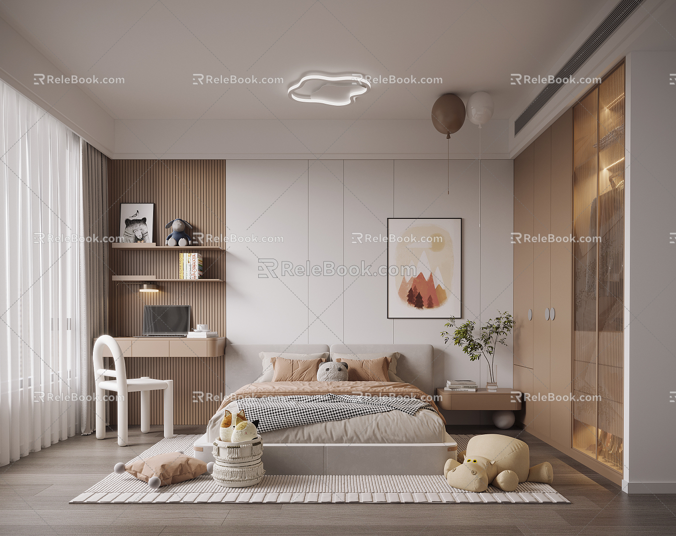 Children's bedroom Modern children's room 3d model