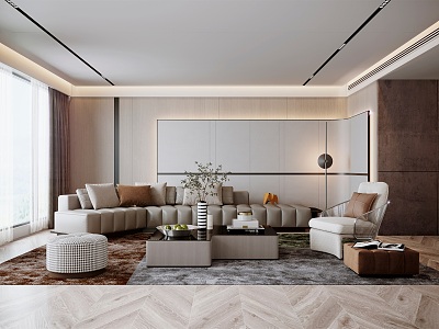 Modern Living Room Italian Milotti Living Room model