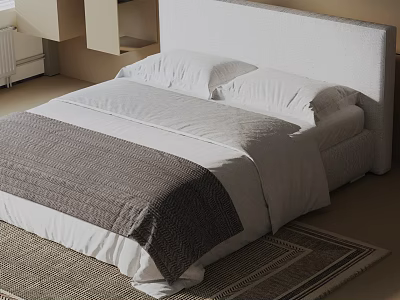Double bed 3d model