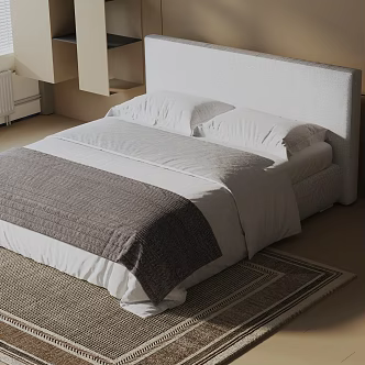 Double bed 3d model