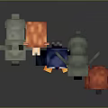 Cute Pixel Art Animal Characters Including Koala Penguin Owl And Elephant