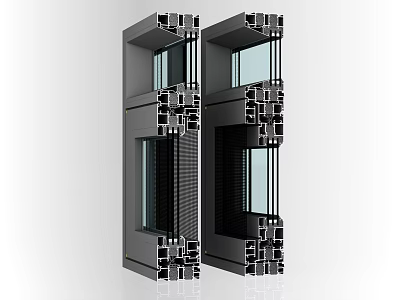 Hardware Tools Metal Frame Structures With Connector Components And Glass Window Fittings 3d model