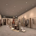 Lala Clothing Store Stylish Apparel Display With Mannequins And Window Showcase
