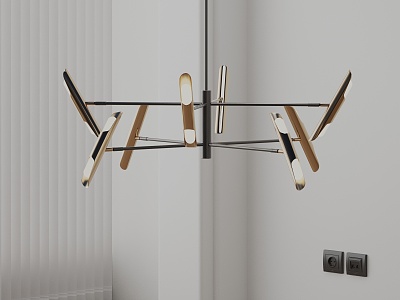 Modern chandelier 3d model