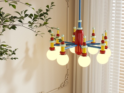 Memphis Chandelier 3d model