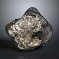 Cosmic Meteorite From Outer Space With Textured Surface For Astronomy Study