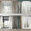 Modern Curtains 3d model