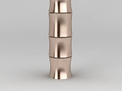 Modern Metallic Storage Locker with Vertical Stacked Compartments and Sleek Design 3d model