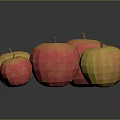 Shiny Red and Yellow Apples Arranged on Black Surface with Vibrant Hues